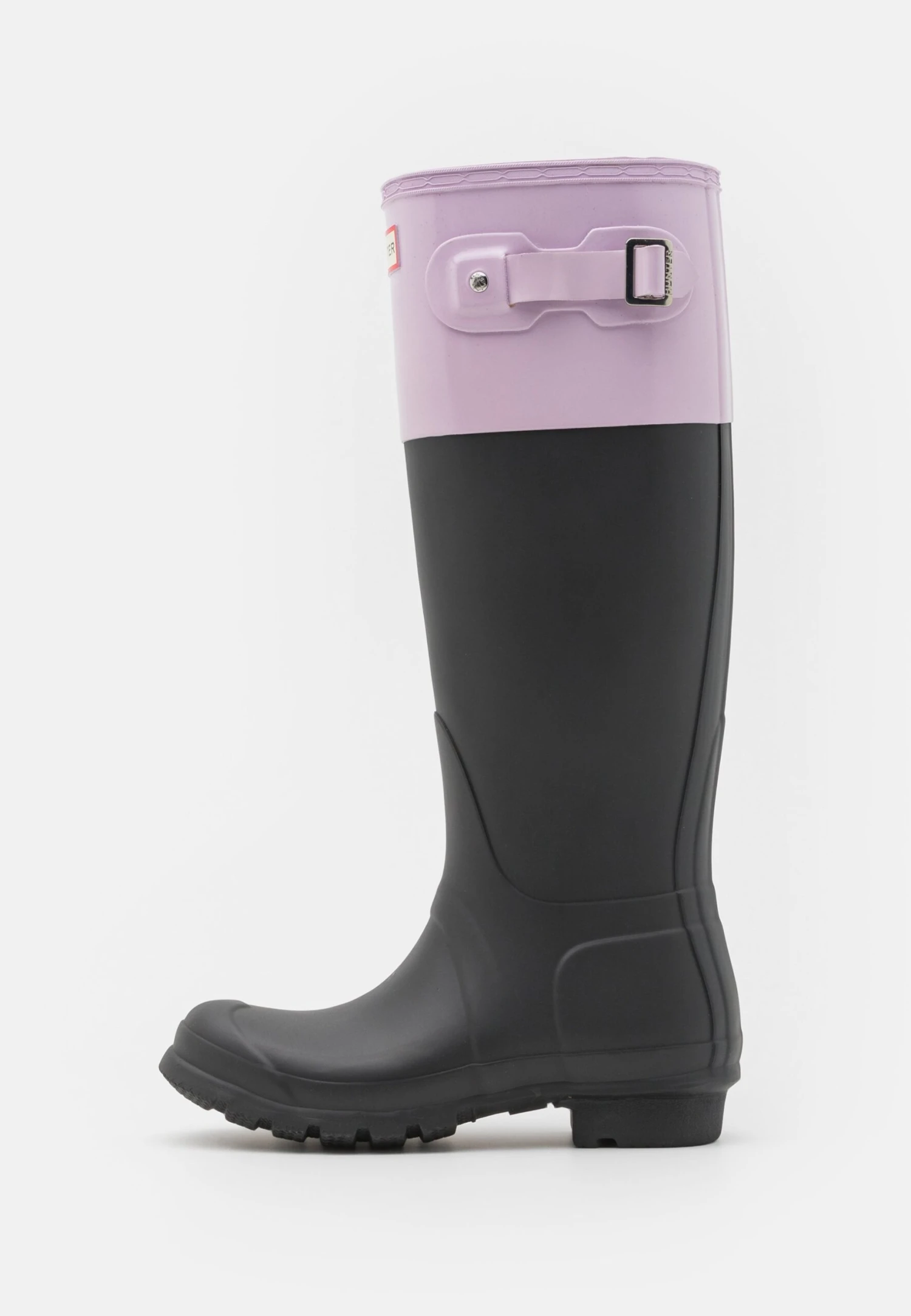 Hunter ORIGINAL Womens Tall Colour Block Boot - Regenlaarzen - Black/Tempered Mauve - Afbeelding 2