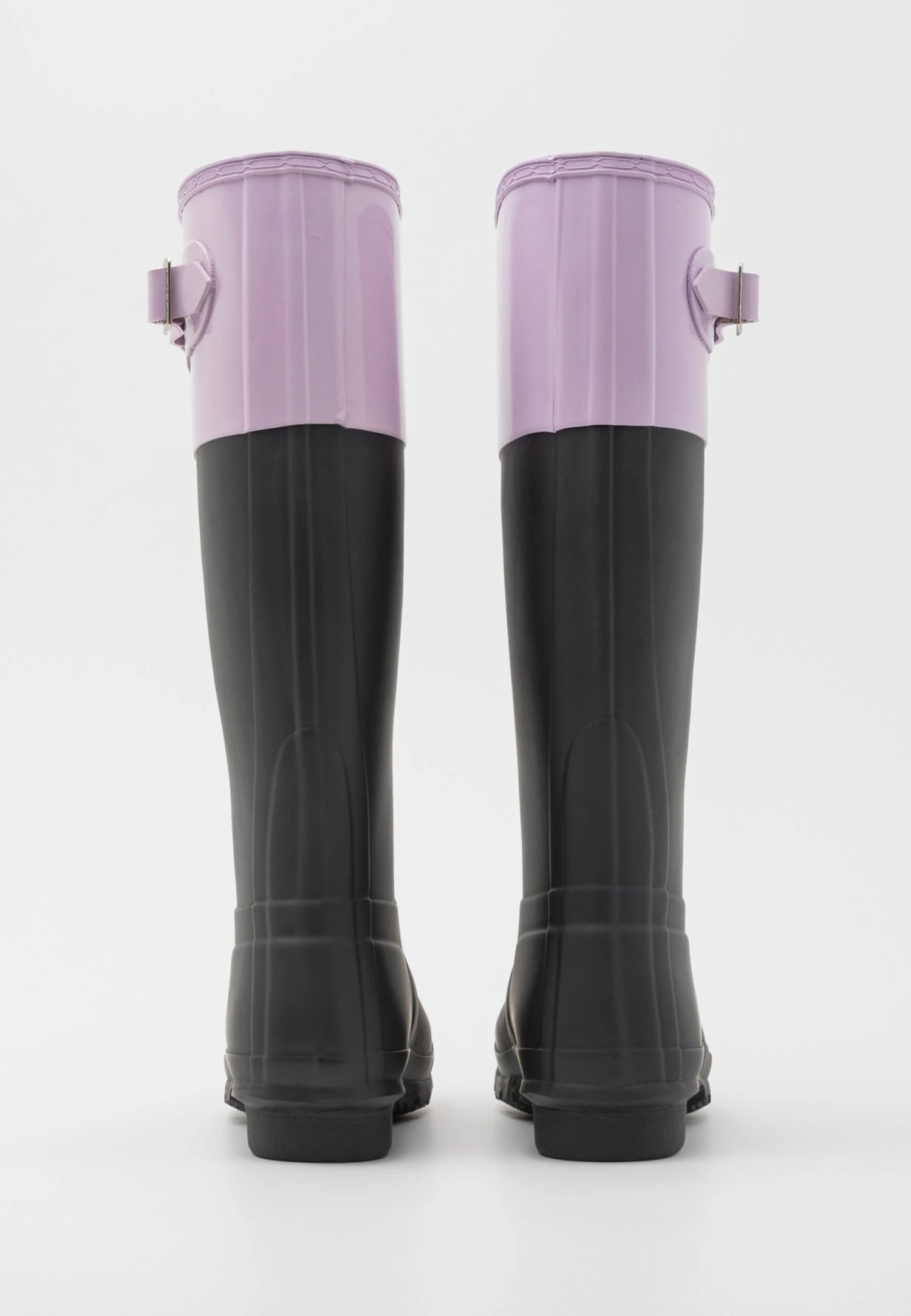 Hunter ORIGINAL Womens Tall Colour Block Boot - Regenlaarzen - Black/Tempered Mauve - Afbeelding 4