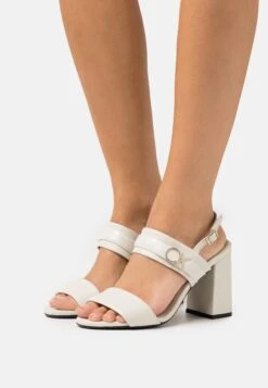 Calvin Klein Sandalen Met Hoge Hak - Marshmallow