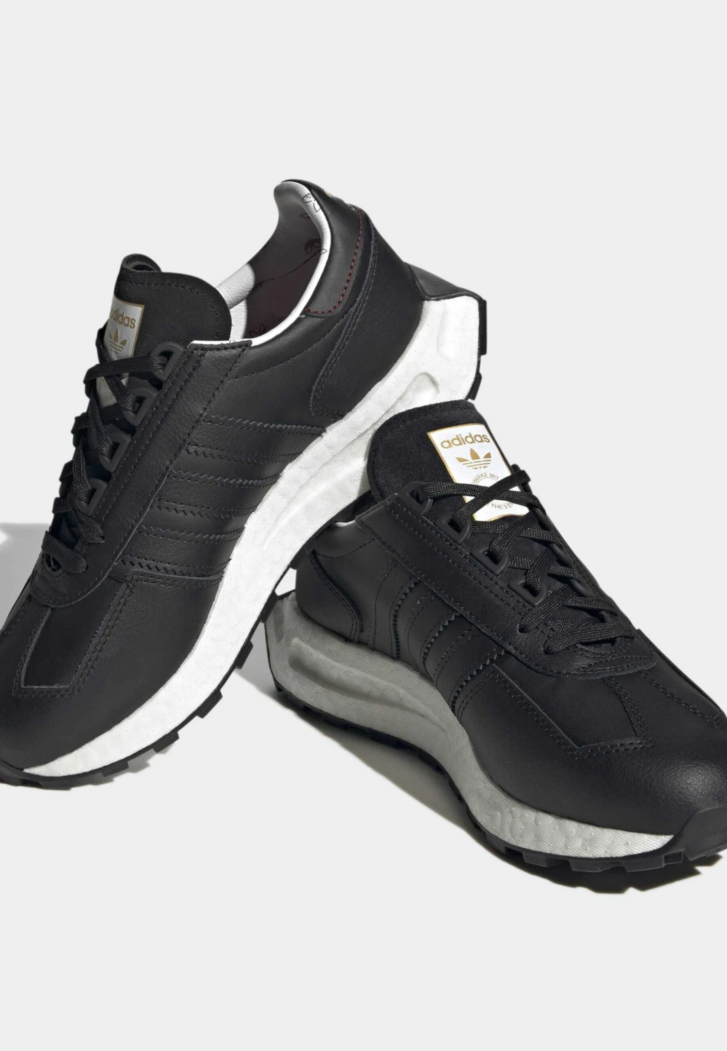 Adidas Originals Retropy E5 W - Sneakers Laag - Core Black Core Black Gold Metallic - Afbeelding 2