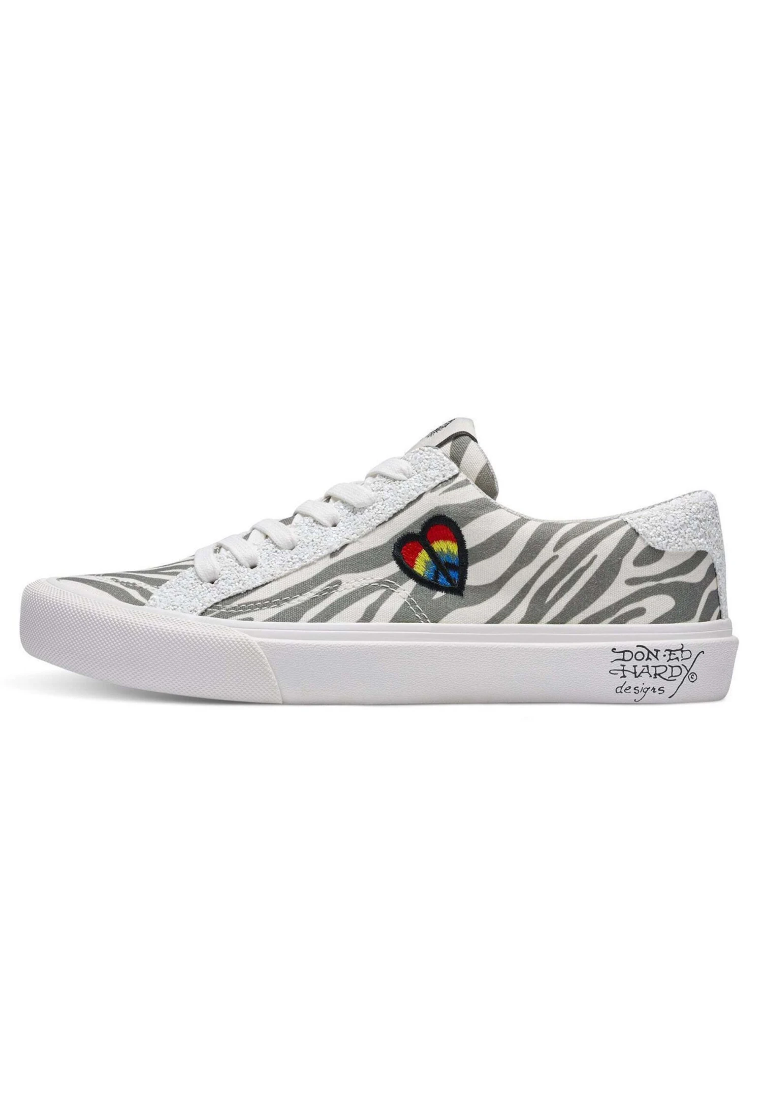Ed Hardy Skater Low Mix - Sneakers Laag - White - Afbeelding 4