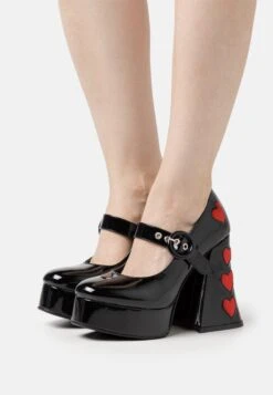 Lamoda Love Sick - Plateaupumps - Black/Red