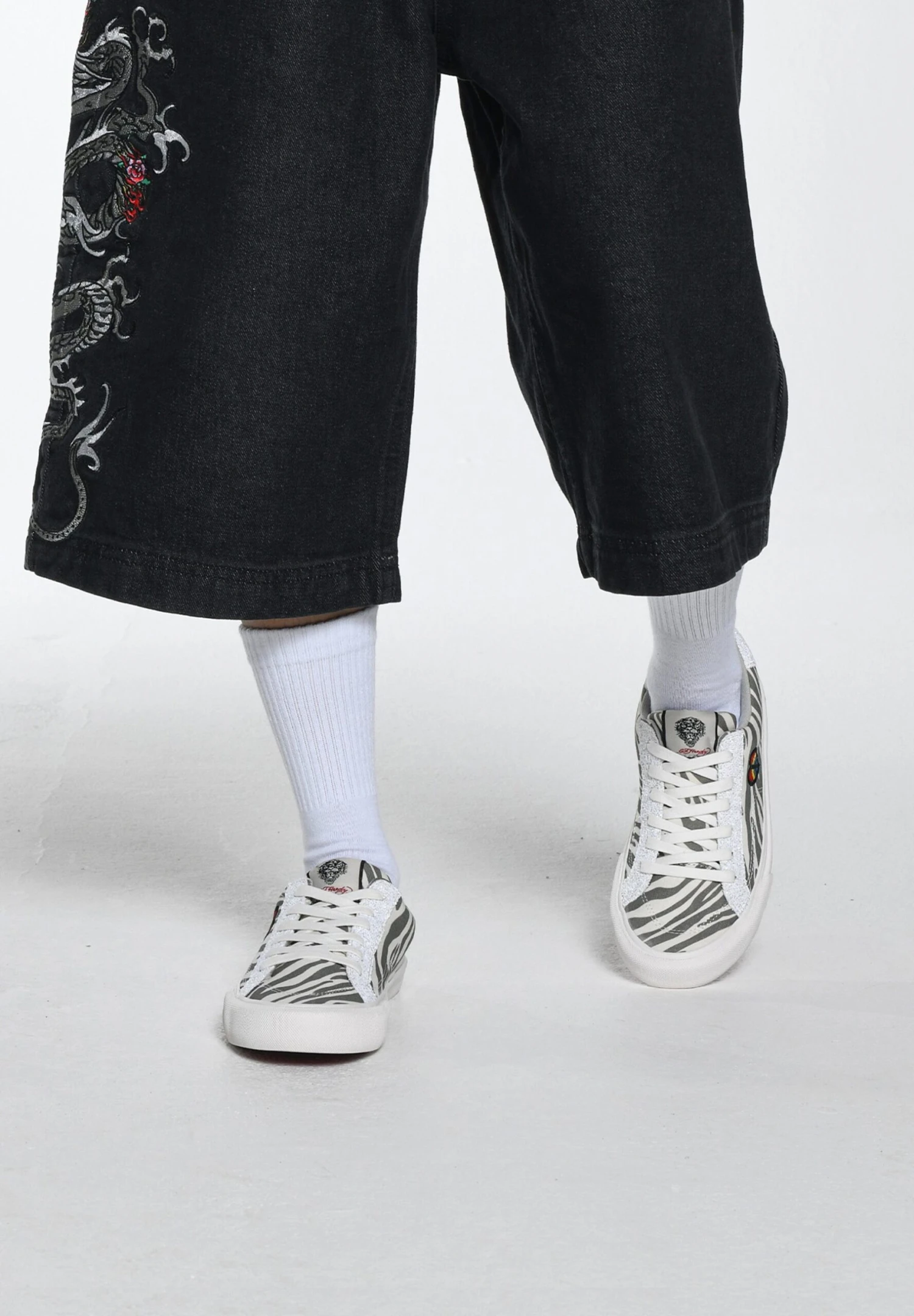 Ed Hardy Skater Low Mix - Sneakers Laag - White