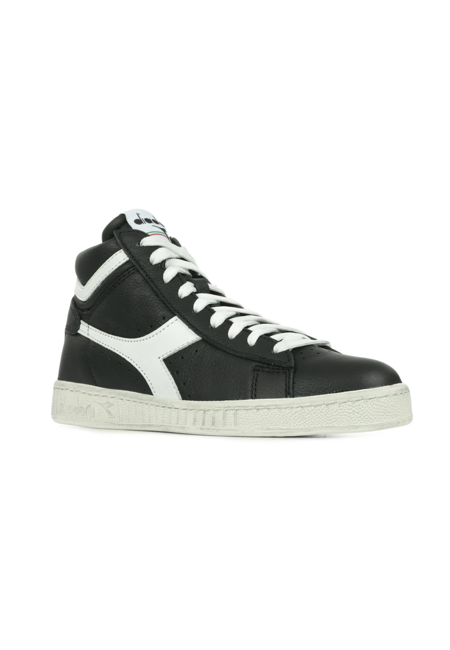 Diadora Game L Waxed - Sneakers Hoog - Black/White - Afbeelding 2