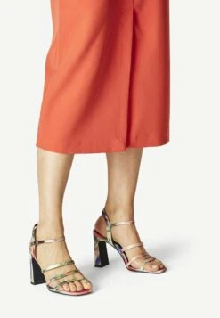 Tamaris Sandalen Met Hoge Hak - Black Comb