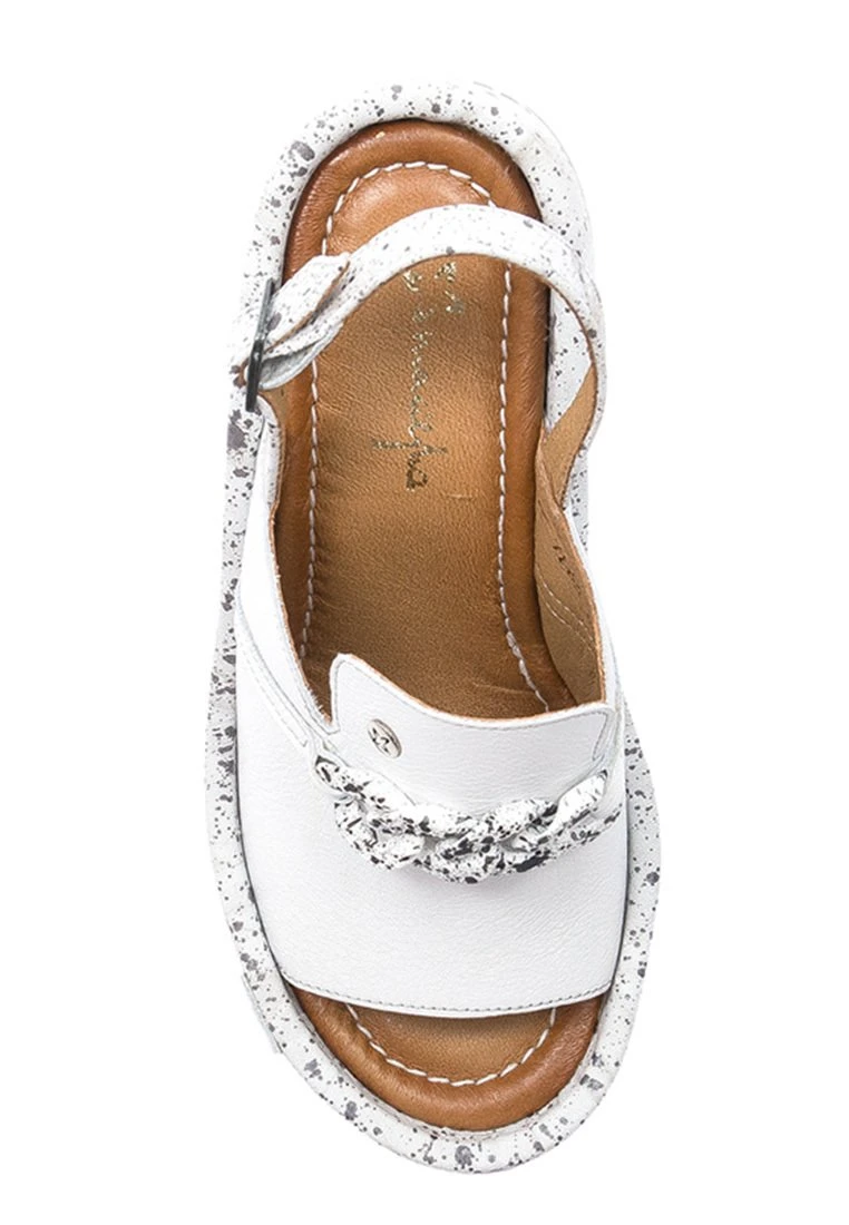 Sandalen Met Hoge Hak - Biały + Czarny - Afbeelding 3