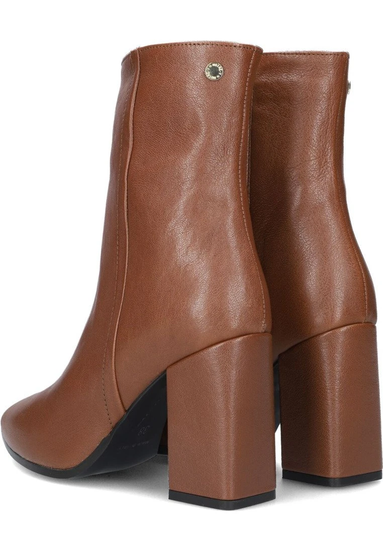 Enkellaarsjes Met Hoge Hak - Bruin - Afbeelding 3