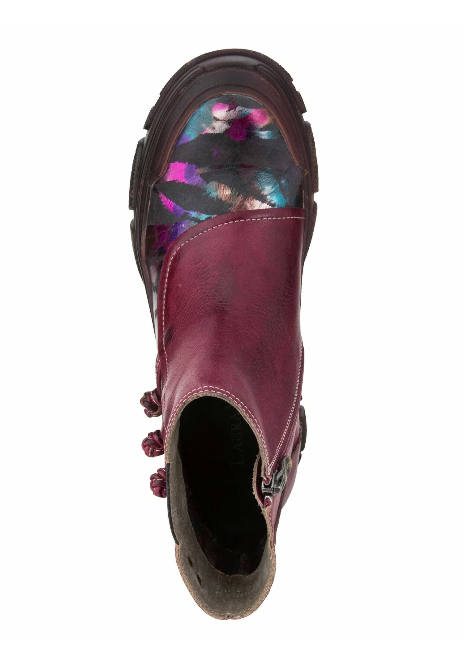 Laura Vita Enkellaarsjes Met Plateauzool - Rot - Afbeelding 3