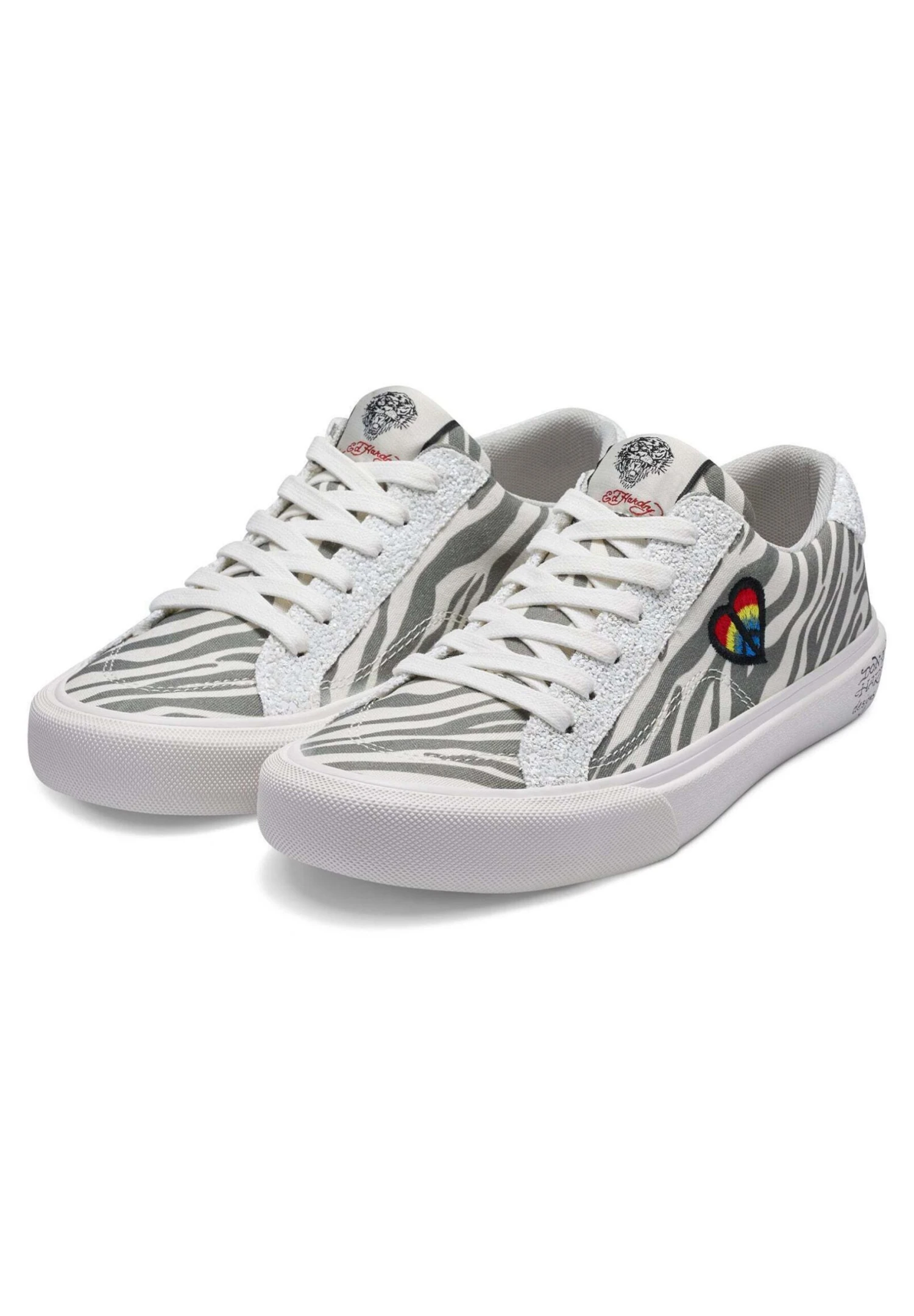 Ed Hardy Skater Low Mix - Sneakers Laag - White - Afbeelding 5