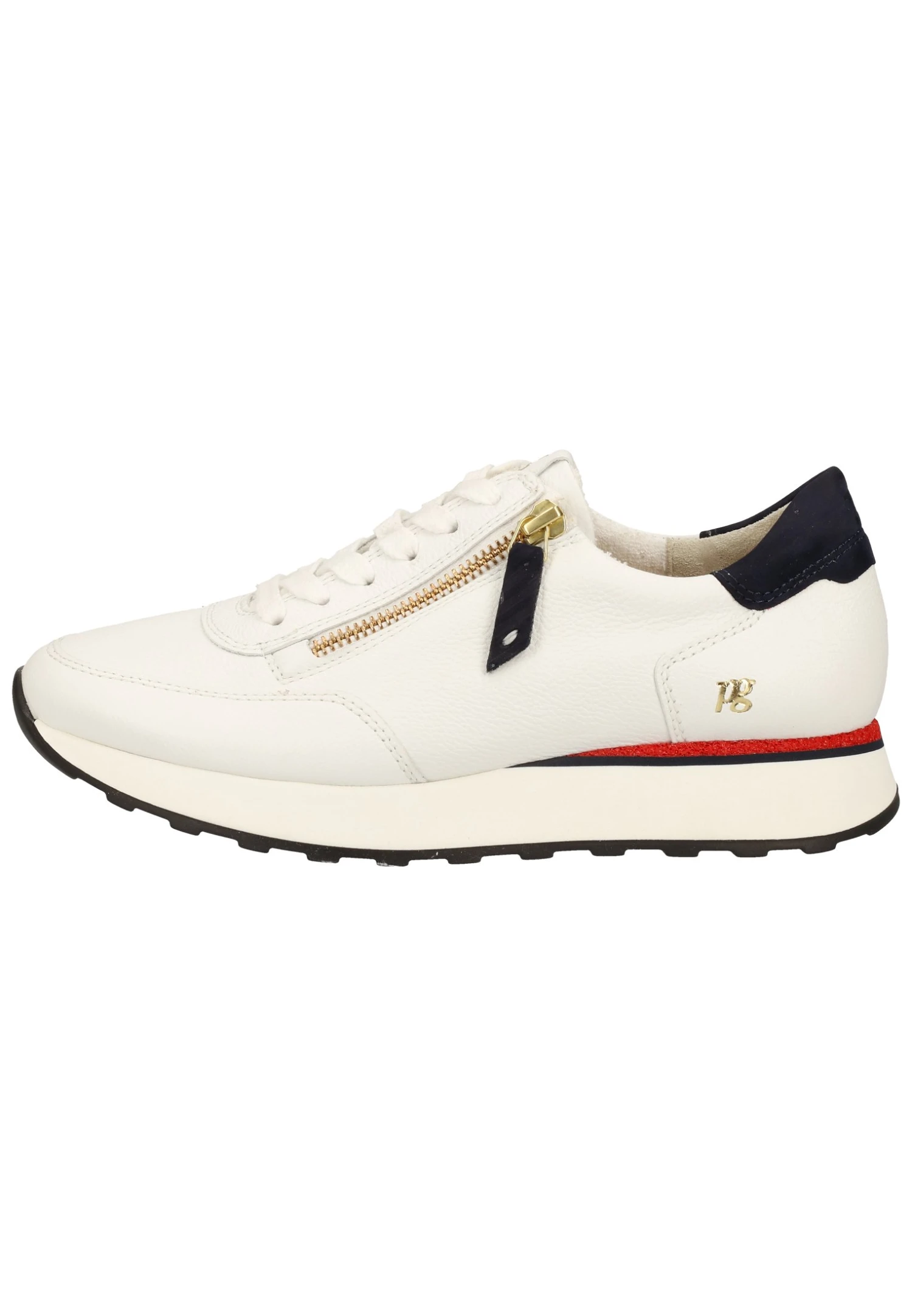 Paul Green Sneakers Laag - Weiß/Blau/Rot 006