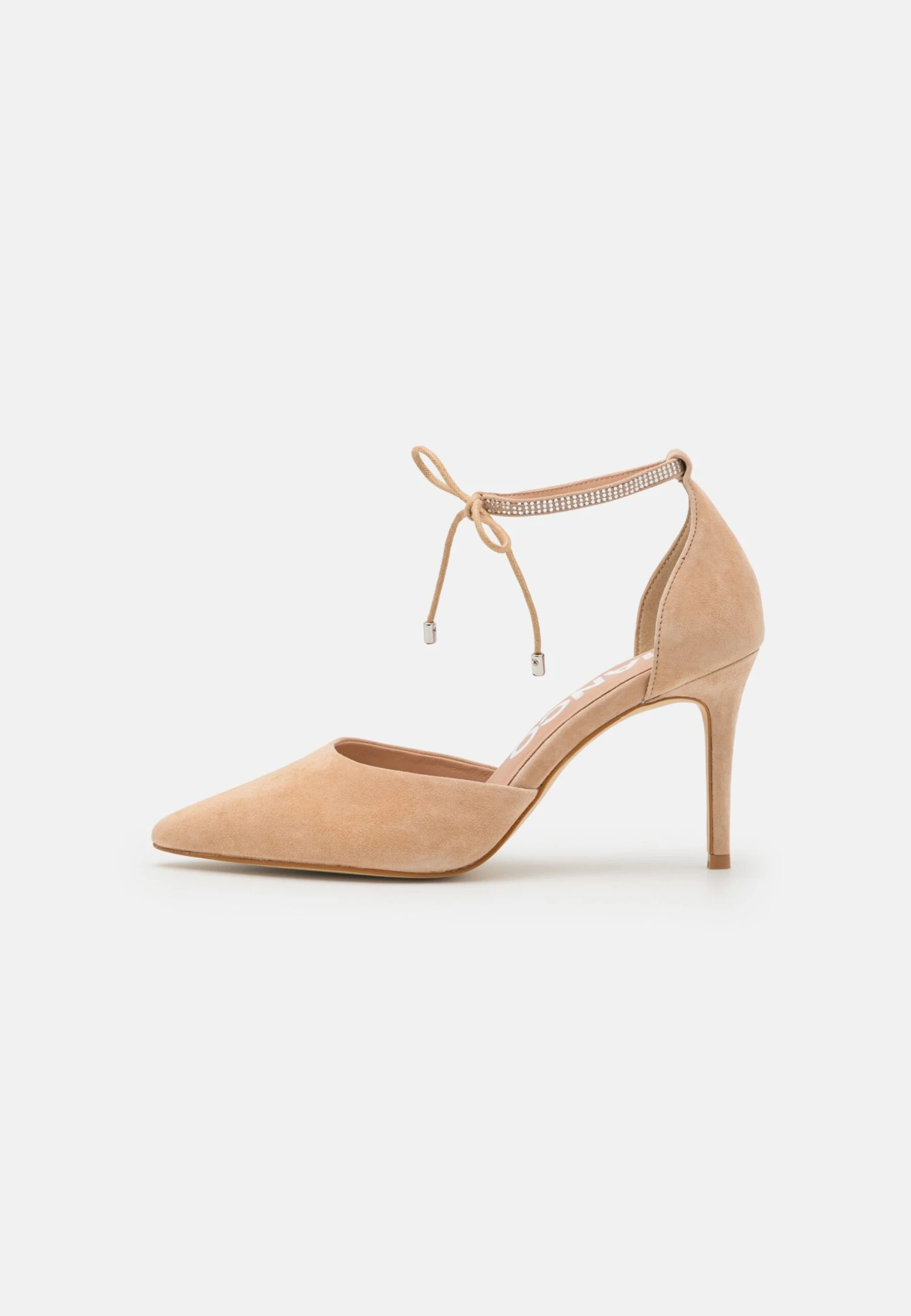 Bianco Biachic Ankle Strap- Hoge Hakken - Sand - Afbeelding 2