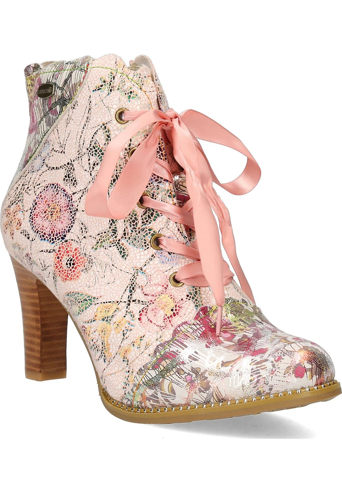 Laura Vita Alcbaneo- Enkellaarsjes Met Hoge Hak - Rosa Kombi - Afbeelding 2