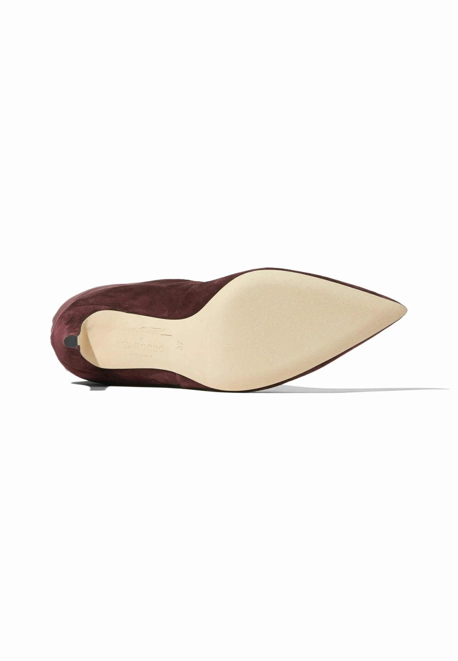 Carra Taupe - Overknee Laarzen - Burgundy Suede - Afbeelding 3