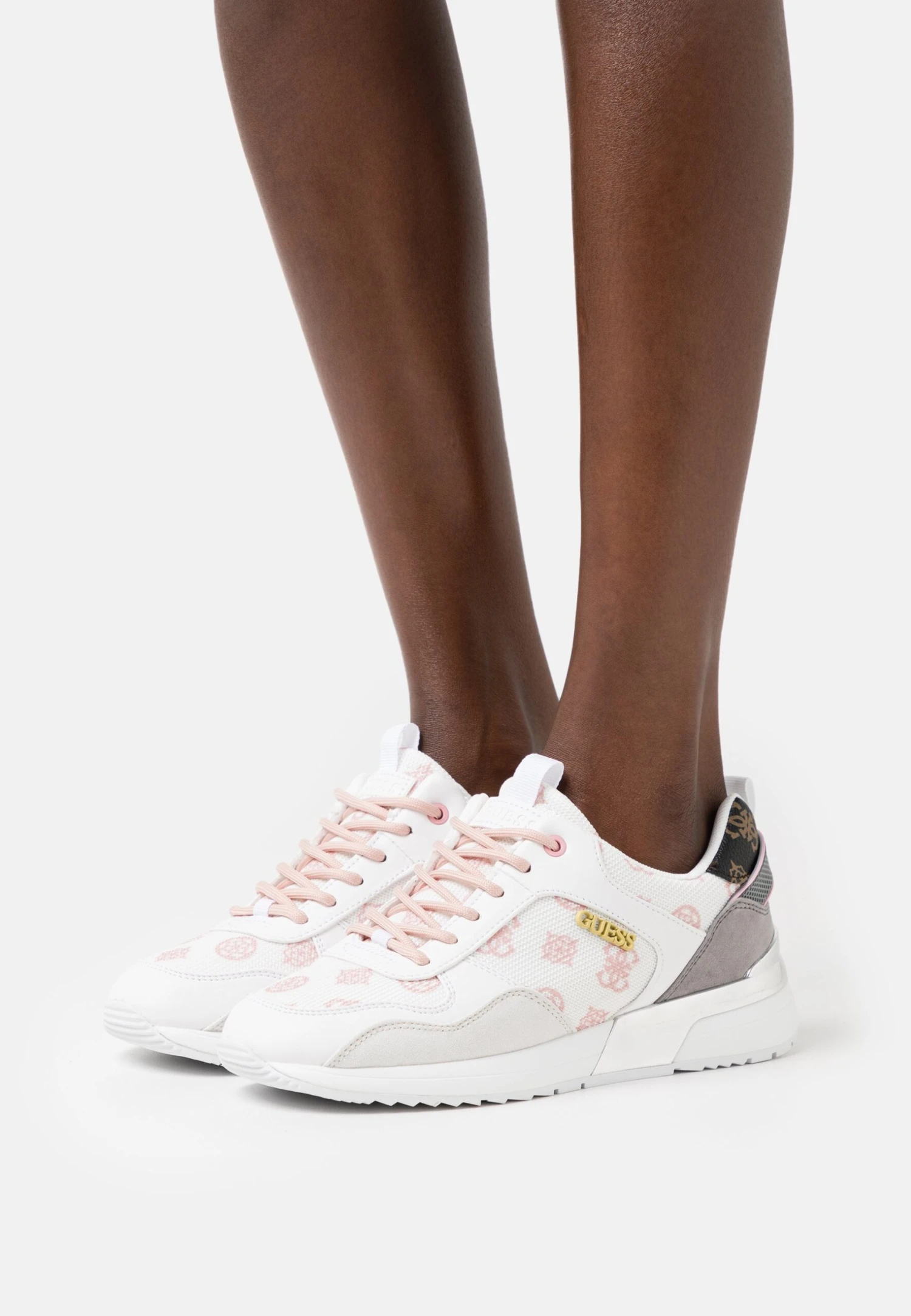 Guess Metz - Sneakers Laag - White/Pink