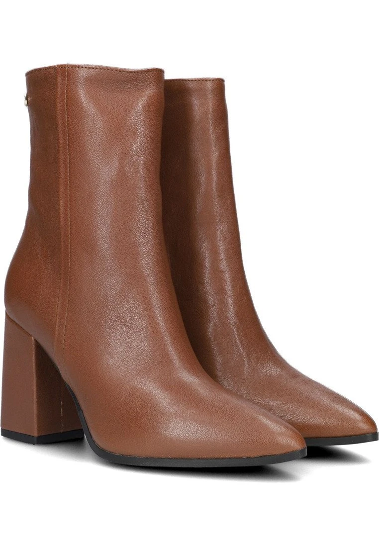 Enkellaarsjes Met Hoge Hak - Bruin - Afbeelding 2